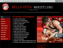 Tablet Screenshot of bvwrestling.com